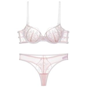 Frostbite Bra & Panty Set - Baby Pink 38/85D